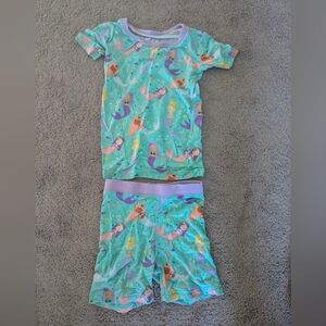 Little Sleepies Mermaid Magic 2 Piece Shorties Set, 3T